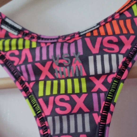 VSX Pink and Neon Patterned Sports Bra - Picture 5 of 5